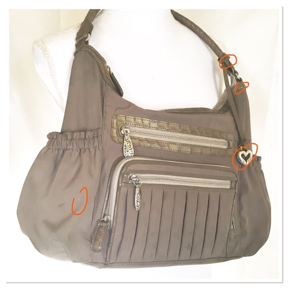 Brighton Nylon Satchel Shoulder bag - Picture 3 of 7